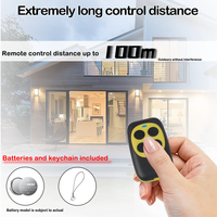 Fabricant 433mhz Clone Code RF Télécommande sans fil jaune pour porte électrique et fenêtre de secours face à face