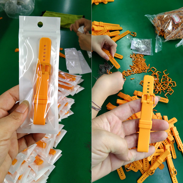 Factory Supply Universal Silicone Smart Watch Sport Bracelet Children's Phone Watchband 16/18/20/22mm Straps Made Durable Rubber