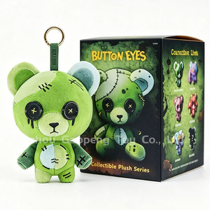 Plush Keychain Blind Box Customize Mini Size <strong>Teddy</strong> Bear Plushies with Button Eyes Fashion Cartoon Bear Keyring Bag Charms - Product Image 2