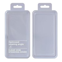 Emballage transparent en plastique PVC pour étui de téléphone portable emballage couvercle supérieur et inférieur personnalisation de l'étui de téléphone portable