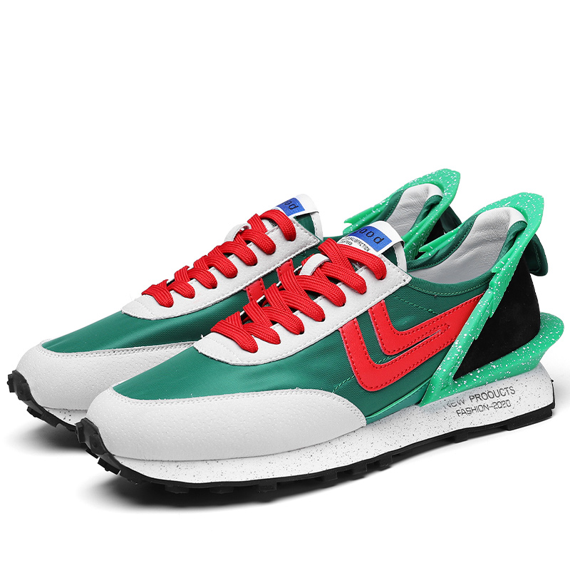 Мужская Спортивная обувь 2020 года, мужские черно-белые кроссовки с логотипом китайского бренда на воздушной подушке, модная мужская спортивная обувь для бега