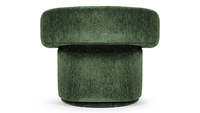 Fauteuil pivotant moderne en velours vert pour chambre, appartement, salon extérieur, école, salle à manger, hôtel