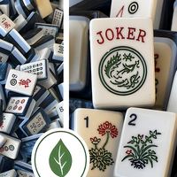 Tuiles de mahjong américaines en acrylique de luxe, design personnalisé, ensemble de mahjong lourd et solide pour 4 joueurs