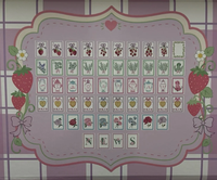 Tuiles de Mahjong américaines en acrylique motif fraise, 160 pièces, coffret cadeau pour la maison, pour le divertissement et les jeux de société