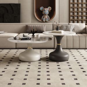 Light Luxury Stone Board Coffee <strong>Table</strong> Simple Casual Creative Small Movable Modern Home Living Room Sofa <strong>Side</strong> Corner <strong>Table</strong> - Product Image 4