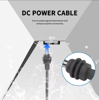 Câble d'alimentation pour allume-cigare de voiture Starlink avec interrupteur vers DC 5521 pour Starlink Mini DC 5.5 X 2.1mm Câble de charge