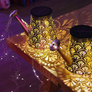 Linterna decorativa impermeable para exteriores, luces colgantes de regadera de Metal <span class=keywords><strong>Solar</strong></span> grande para mesa de jardín, Patio, camino, pasarela - Product Image 3