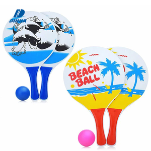 Set di 3 Racchette per Bambini per Sport all'Aperto, Gioco di Tennis da Spiaggia con Racchette Leggere per Cortile, Parco e Spiaggia - Product Image 1
