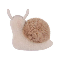 Nouveau gros petit escargot en peluche personnalisé moelleux fourrure en peluche prix usine poupée endormie Kawaii dessin animé escargot conception jouets en peluche