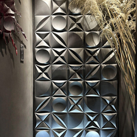 Revêtement mural en pierre géométrique 3D moderne de haute qualité, écologique, imperméable, bloc artificiel DIY pour villa, hôtel, salle de bain