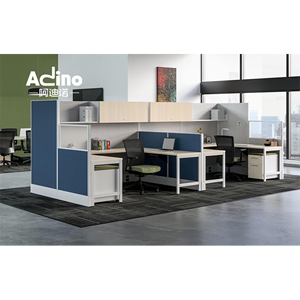 Estación DE TRABAJO modular <span class=keywords><strong>Adino</strong></span> Office Design con escritorios enfrentados Estaciones DE TRABAJO cara a cara Escritorios Enfrentados Panel Workstation - Product Image 5