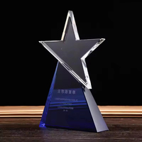 Nouveau Trophée Personnalisé en Cristal pour Cérémonies d'Affaires et de Mariage, Plaque en Cristal Transparent Trapézoïdale Gravée au Sablage