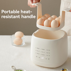 Máquina rápida para hacer huevos de 10 minutos | Modos de vapor y ebullición | Solución portátil de desayuno Bento y de oficina
