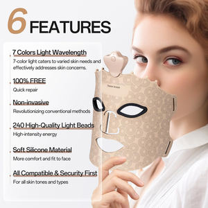 <span class=keywords><strong>Masque</strong></span> LED à lumière rouge de qualité supérieure, <span class=keywords><strong>masque</strong></span> facial LED à lumière rouge portable, fonction d'éclairage, <span class=keywords><strong>masque</strong></span> facial LED à lumière rouge 7 couleurs - Product Image 3