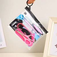 Ensemble d'outils professionnels de manucure et pédicure pour l'art des ongles, fournitures de beauté avec emballage en sac PVC personnalisé