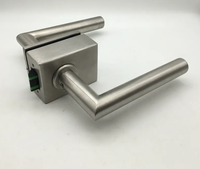 Serrures de porte en verre silencieuses en acier inoxydable pour portes vitrées