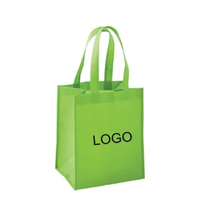 Bolsa de tela no tejida ecológica personalizada, alta capacidad, con logotipo impreso