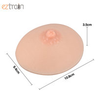 Petit modèle de sein en silicone en forme d'hémisphère 10,8 cm x 9,4 cm x 3,5 cm 153 g pour la formation des consultants en lactation IBCLC