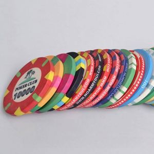 Fichas de Póker de Cerámica Duraderas - Fichas de Casino en Blanco Impresas por Transferencia Térmica para Personalización - Opciones Disponibles para Uso Promocional a Granel - Product Image 3