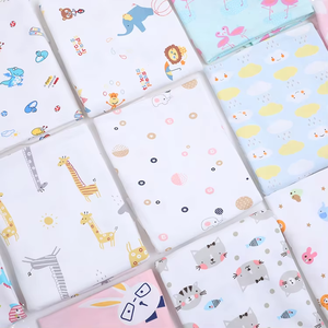 Lclingka-bavoirs pour bébés, tissu en coton imprimé, drap de lit, tricot, tissu jersey 100% biologique en coton pour enfants - Product Image 2