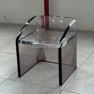 Mobilier de salon haut de gamme personnalisé en usine tabouret en acrylique tabouret de bar en acrylique épais transparent au design moderne - Product Image 3