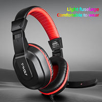 Casque de jeu filaire T-WOLF H150, casque stéréo supra-auriculaire, haut-parleur de 40 mm, microphone intégré, double prise 3,5 mm, rotation à 90 degrés, PC