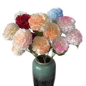 Nouvelle Fleur Artificielle en Gros, Pivoine Blanche à 3 Têtes pour Décoration Maison et Mariage - Product Image 1