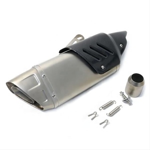 Silencieux d'échappement de moto en acier inoxydable de haute qualité Motocross 250cc Moto 250cc avec bouclier thermique - Product Image 2