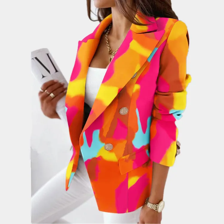 Factory hot selling amazon 2021 new women's korean fashion women tops fashion designer blazer
