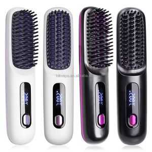 נייד חשמלי מיני שיער מחליק מסרק USB נטענת אלחוטי שלילי יון חם מסרק שיער מסרק לנשים - Product Image 2