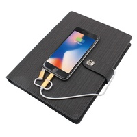 Agenda Personalizada de Cuero PU con Carga Inalámbrica y Banco de Energía de 8000 mAh OEM