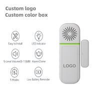 Alarme de porte sans fil Daytech, détecteur de porte ABS, fonctionne sur piles, voyant LED, alerte sonore, sonnette de porte portable économique pour magasin
