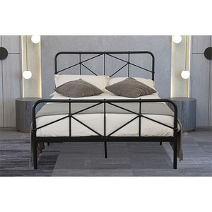 Evergreen Design Double Queen Metal Bed Frame Cabecero curvo Estilo moderno Sueño cómodo para dormitorios Hoteles PADDINGTON - Product Image 6