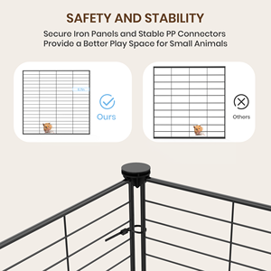 Guinea Lợn Playpen C & C Lồng Tự Làm Kim Loại Lưới Hàng Rào Cho Thỏ Thỏ Nhỏ Động Vật Nhỏ Môi TRƯỜNG SỐNG Động Vật Nhỏ 12Pcs Tấm - Product Image 2
