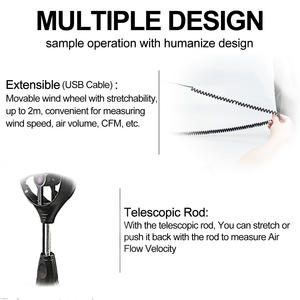 HVAC 풍속계 휴대용 <span class=keywords><strong>CFM</strong></span> Pro HVAC 풍속계 HP-846A 풍속계 공기 속도 공기 유량계 - Product Image 4