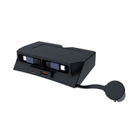 Station d'accueil pour console centrale Audi Q5L, chargeur de voiture ultra-rapide avec câble rétractable, accessoires modifiés, pièces intérieures