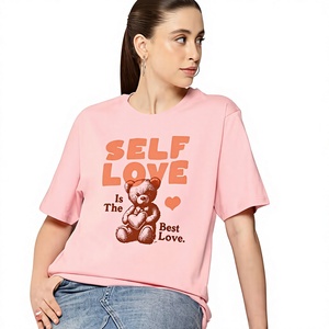 Camiseta Personalizada con Estampado de Autoestima para Mujer, Fabricante OEM ODM, Proveedor de Fábrica, Venta al Por Mayor, Diseño Personalizado, Marca Privada - Product Image 5