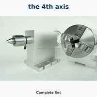 JLE CNC TECH Mandrin de centrage 3 ou 4 mors 100 mm, axe de rotation 4ème axe, kit CNC pour fraiseuse