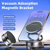 Support de téléphone portable intelligent magnétique à rotation multi-angle à 360 degrés, portable, pour voiture, bureau, lit, ventouse, télécommande