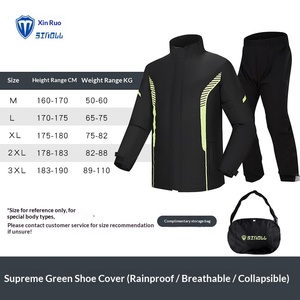 Conjunto de Pantalones y Chaqueta Impermeable para Hombre, 100% Nailon, 100g, para Motociclistas, Repartidores de Comida, Protección Completa del Cuerpo en Invierno - Product Image 6