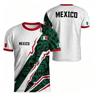 Camiseta de Fútbol de México para el Mundial 2026, Camiseta de Cuello Redondo para Hombre, Camiseta de Fútbol de <span class=keywords><strong>Manga</strong></span> Corta - Product Image 6
