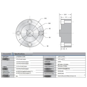 Sensor de Carga Tipo Hub VEIDT DBSLS-3t para Máquina de Prueba American Transcell, Aplicable a la Serie DBSL-S - Product Image 3