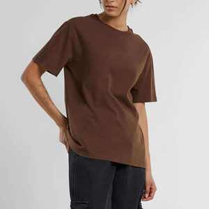 Nouvel Arrivage T-shirt Court Femme en Polyester/Coton à Manches Courtes Uni Impression Logo Personnalisé Décontracté Respirant Vente en Gros - Product Image 1