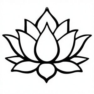 Iron Lotus <b>Flower</b> <b>Wall</b> Art Hollow Out Modern Design Home Bedroom Decor Farmhouse Yard Patio Fence Hanging Accents - Product Image 3