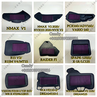 WANOU Racing Pièces de moteur Filtre à air de moto lavable à haut débit pour NMAX V1 V2 NVX PCX ADV VARIO 160 R15 RAIDER WAVE