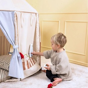 Tente de jeu <span class=keywords><strong>tipi</strong></span> château de princesse en toile de coton grande taille pour enfants, idéale pour l'<span class=keywords><strong>intérieur</strong></span> - Offre spéciale - Product Image 4