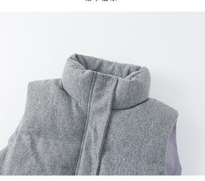 <span class=keywords><strong>Chaleco</strong></span> Acolchado de <span class=keywords><strong>Plumas</strong></span> para <span class=keywords><strong>Mujer</strong></span> Zz987, Nuevo Diseño Personalizado, con Cuello Alto, <span class=keywords><strong>Chaleco</strong></span> para Dama - Product Image 6