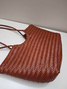 Bolso de mano tejido a mano con diamantes de imitación de diseñador de lujo para banquetes de mujer <span class=keywords><strong>tipo</strong></span> cierre abierto <span class=keywords><strong>bolsos</strong></span> de cuero genuino - Product Image 2