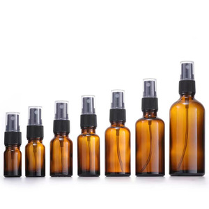 Botella de spray de niebla fina de perfume de cristal ámbar vacío cosmético personalizado 5ml 10ml 15ml 20ml 30ml 50ml 100ml - Product Image 1