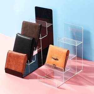 Hot Sale Factory Customized High <b>Clear</b> Multiple <b>Table</b> Mobile Phone Holder Shelf Acrylic Wallet Display Clutch Bag/Handbag Stand - Product Image 5
